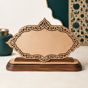 پلاک رومیزی چوبی اختصاصی