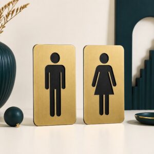 تابلو لیزری سرویس بهداشتی آقایان و بانوان