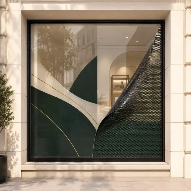 نمونه چاپ مش برای شیشه و تبلیغات محیطی در مشهد
